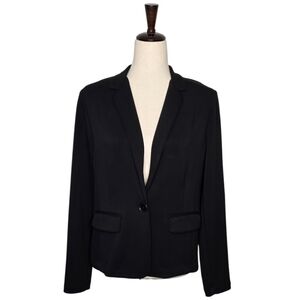 BCX Black Button Blazer Size M